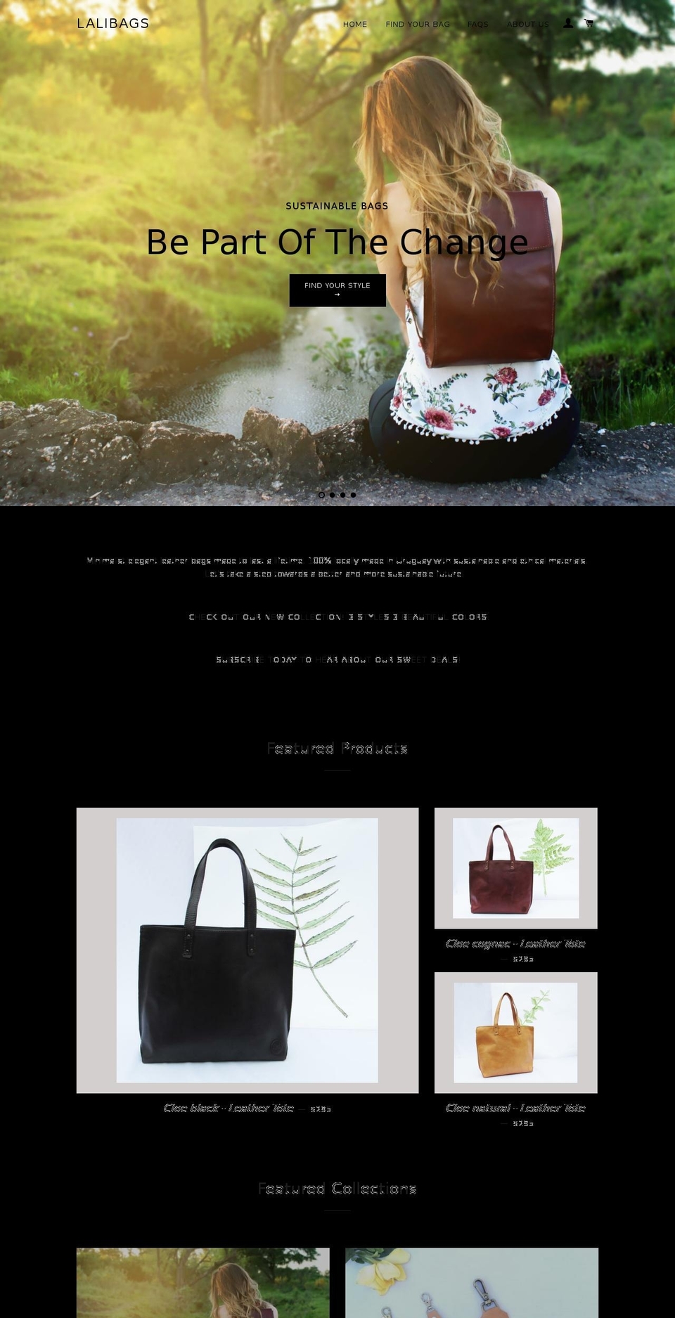 lalibags.com — Shopify storefront screenshot