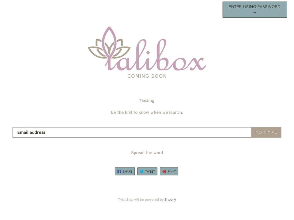 lalibox.com — Shopify storefront screenshot