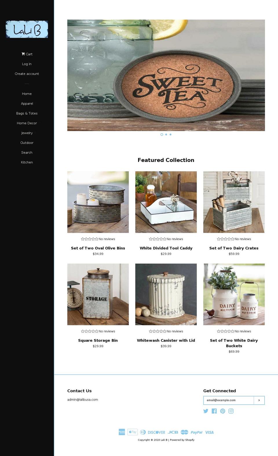 lalibusa.com — Shopify storefront screenshot