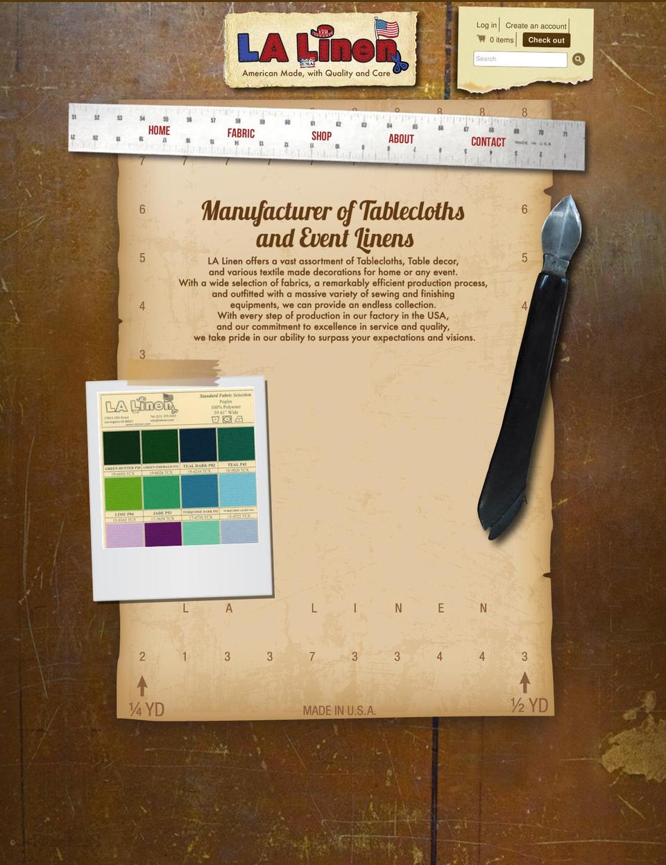 lalinen.com shopify website screenshot