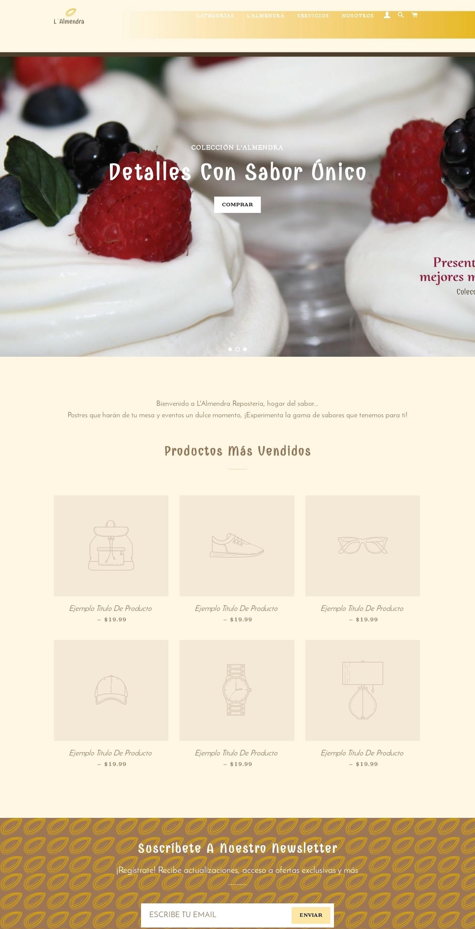 lalmendra.com — Shopify storefront screenshot