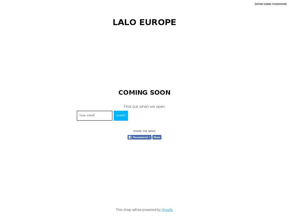 lalo.eu shopify website screenshot