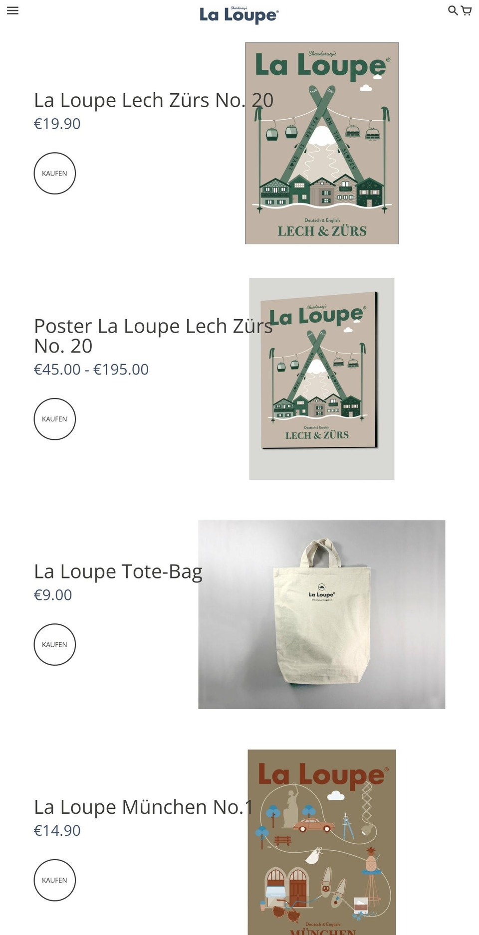 laloupe.shop shopify website screenshot