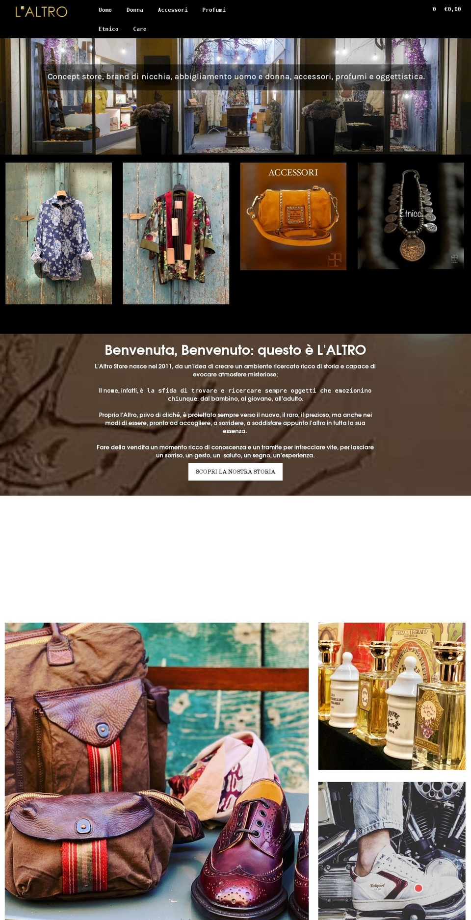 laltrostore.com shopify website screenshot