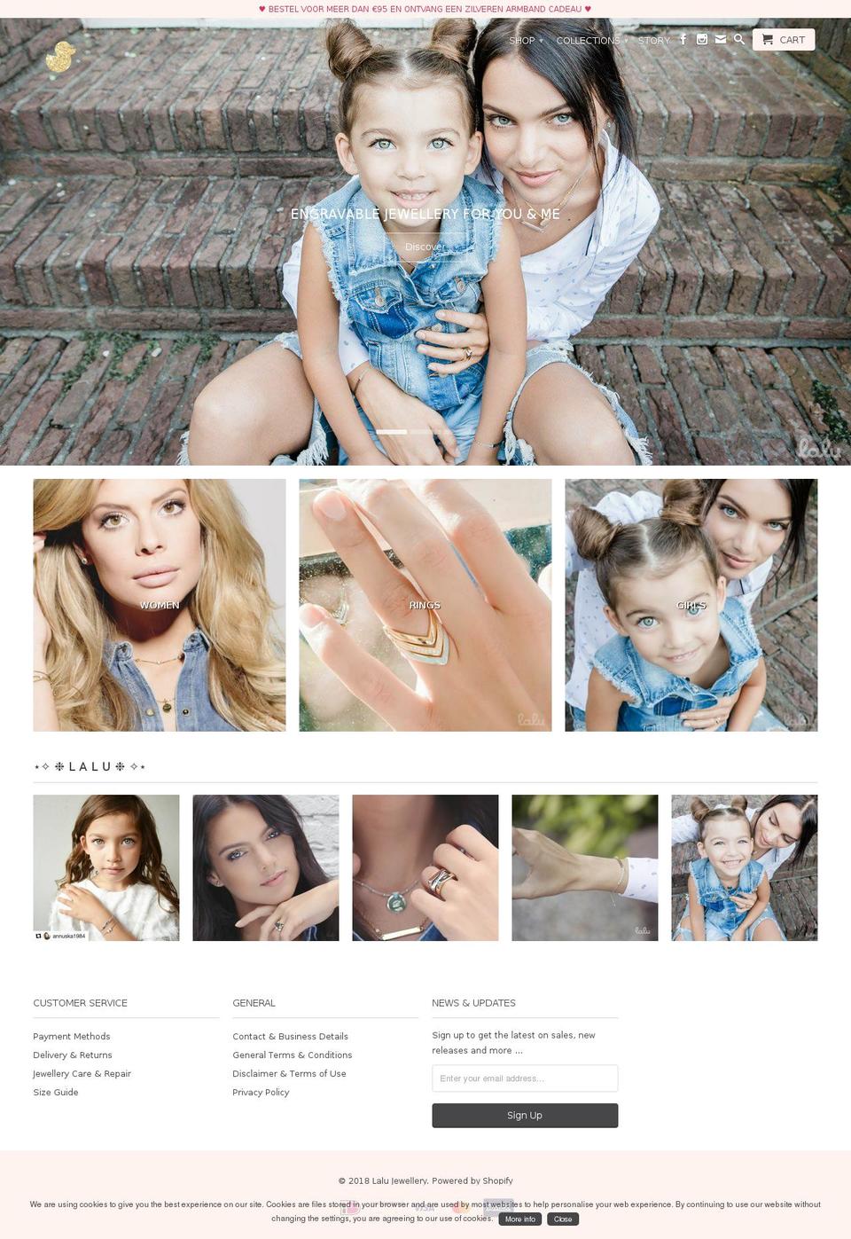 lalu-jewelry.com — Shopify storefront screenshot