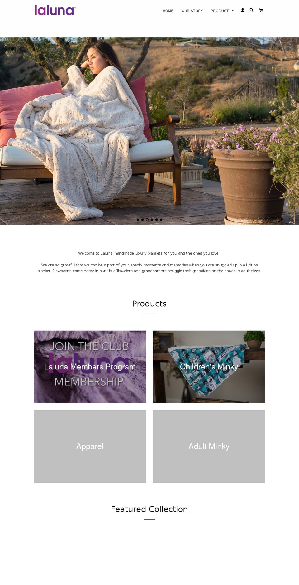 lalunaco.com — Shopify storefront screenshot