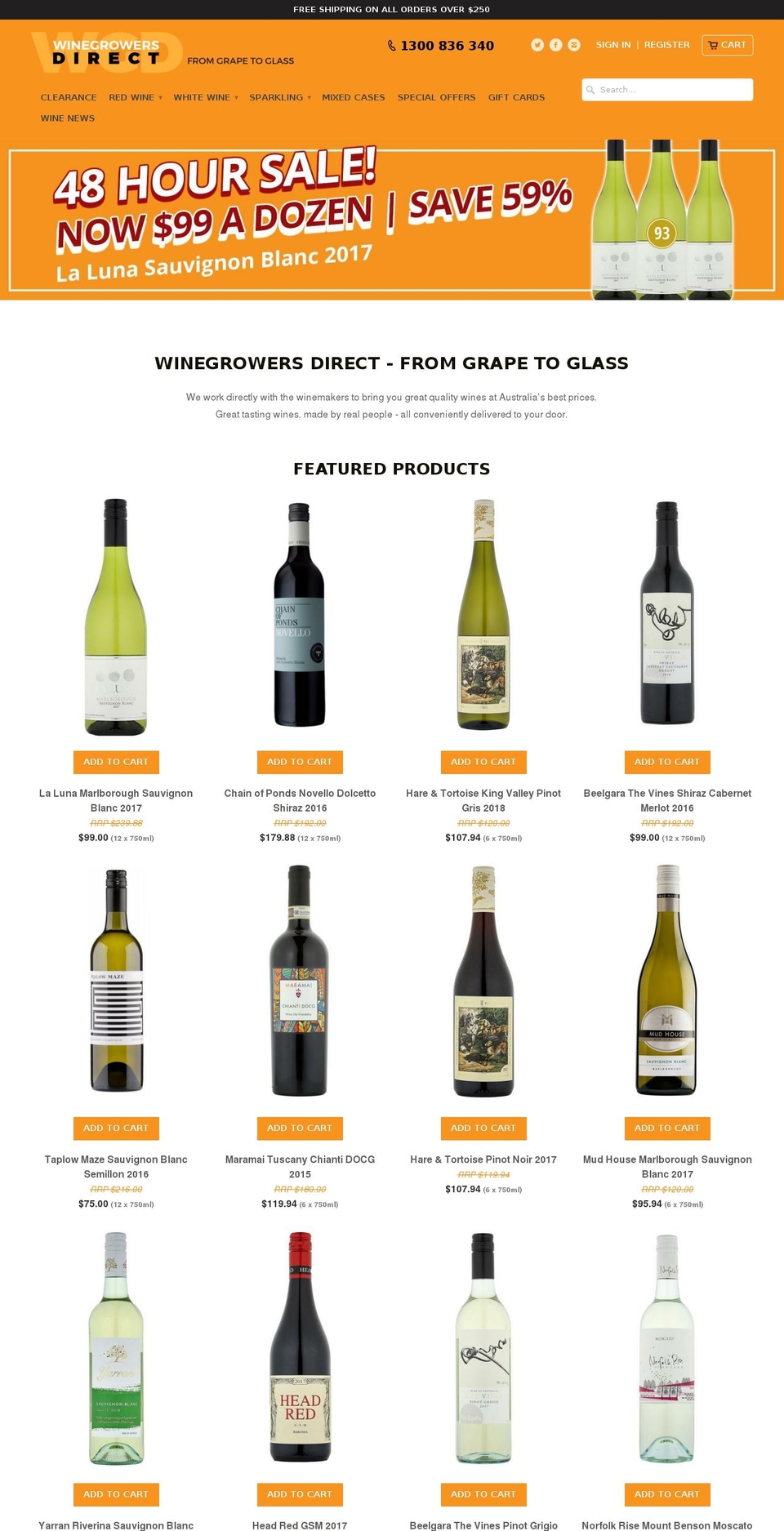 Createur Production Shopify theme site example lalunawines.com