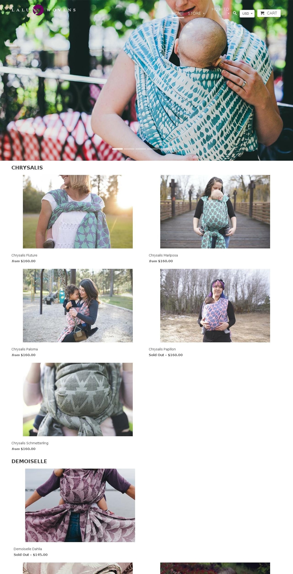 laluwovens.com shopify website screenshot