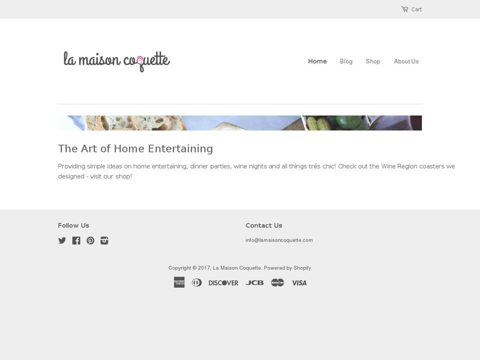 lamaisoncoquette.com shopify website screenshot