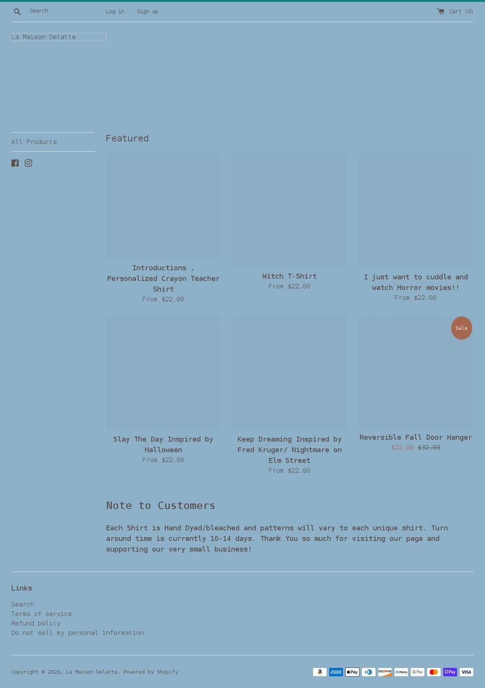 lamaisondelatte.com shopify website screenshot