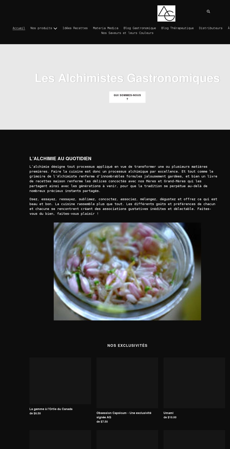 lamaisondesalchimistes.com shopify website screenshot