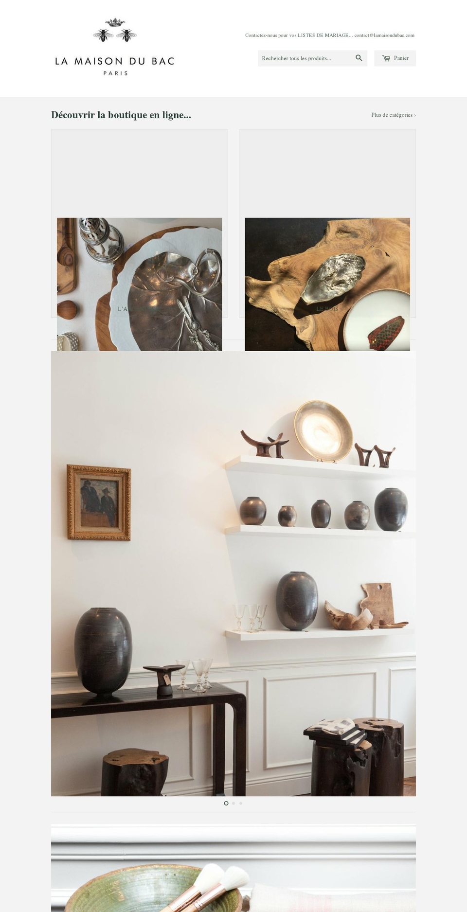 lamaisondubac.com — Shopify storefront screenshot