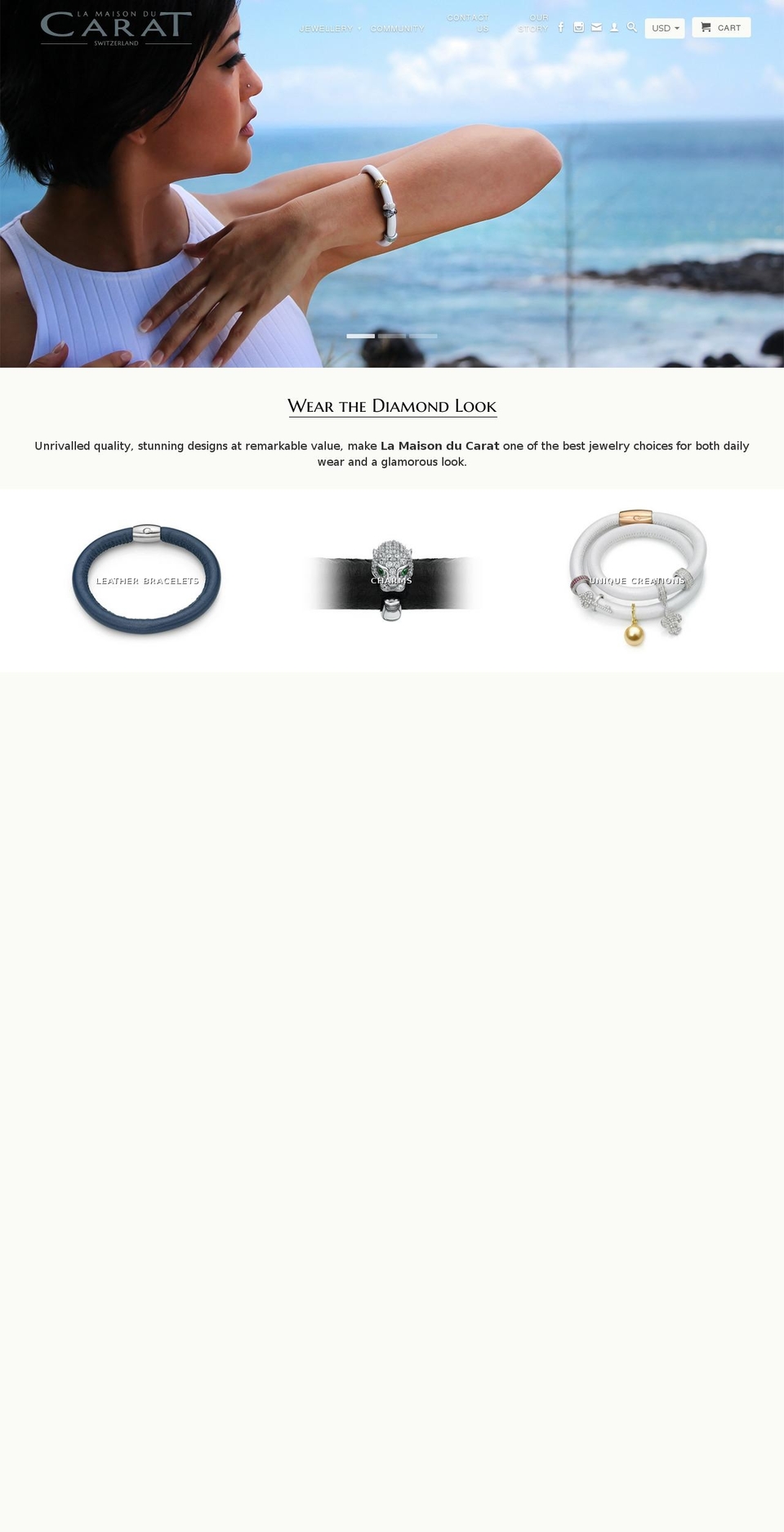 lamaisonducarat.biz shopify website screenshot