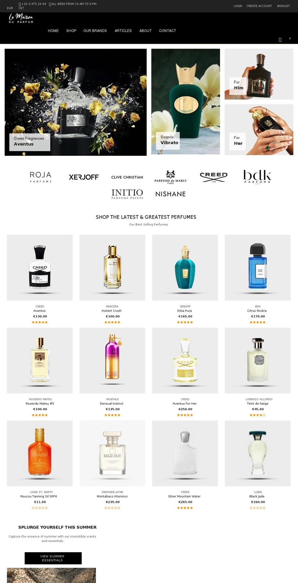 lamaisonduparfum.com shopify website screenshot