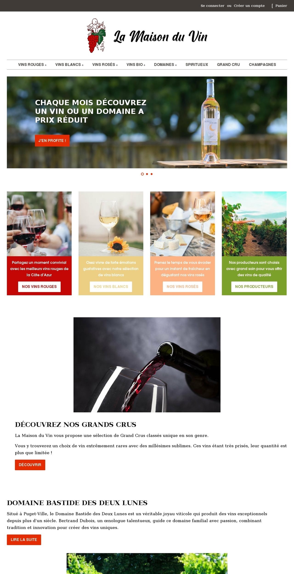 lamaisonduvin.com shopify website screenshot