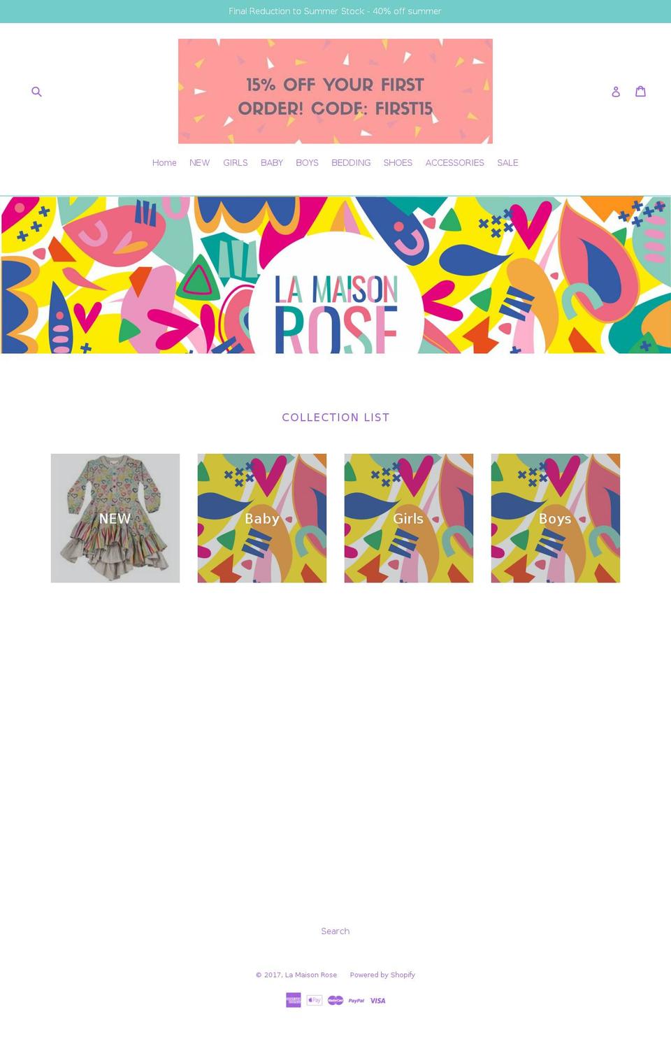 lamaisonrose.com.au shopify website screenshot