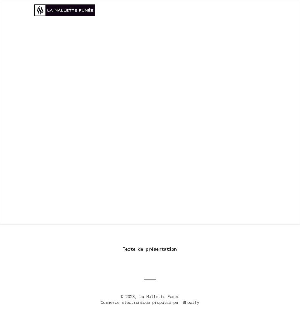 lamallettefumee.com shopify website screenshot