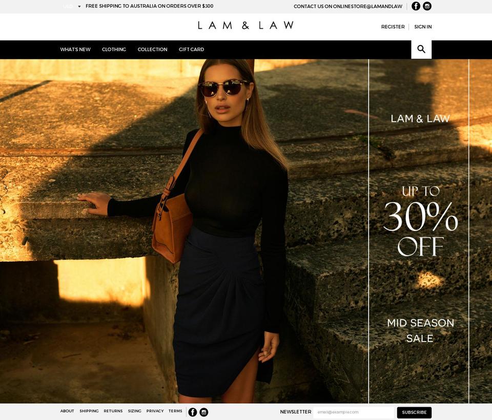 lamandlaw.com shopify website screenshot