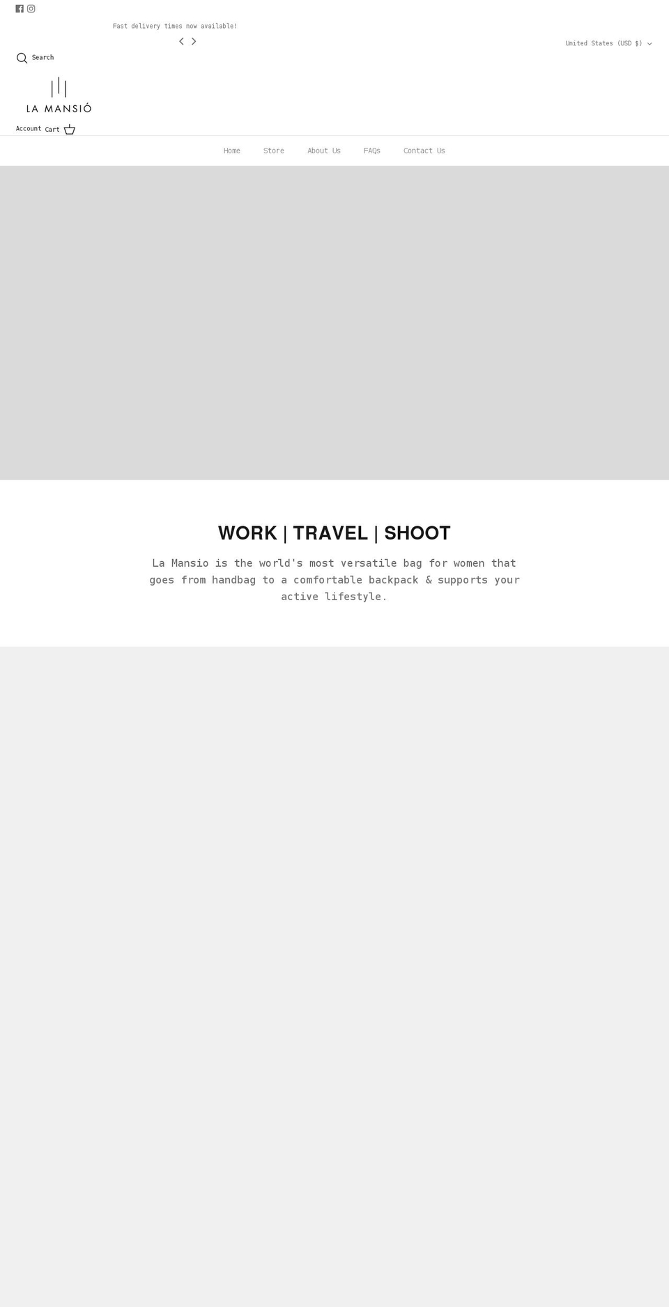 lamansio.com shopify website screenshot