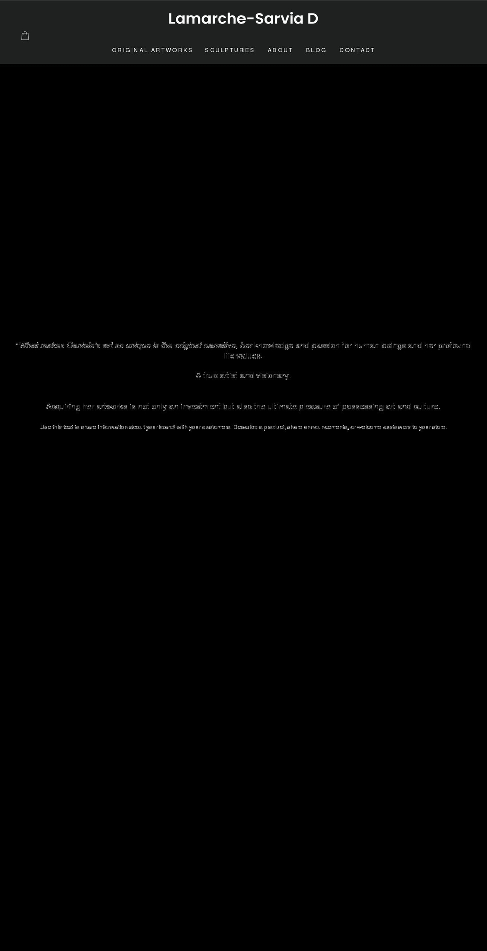 lamarche-sarvia.com shopify website screenshot