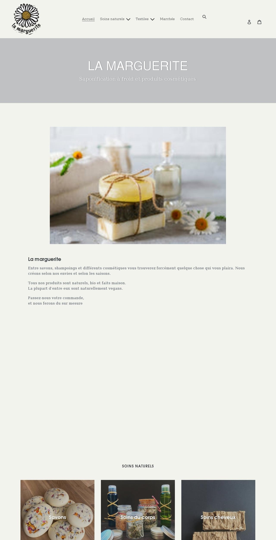 lamarguerite.ch shopify website screenshot