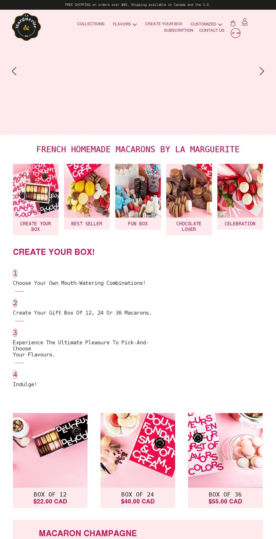 lamarguerite.com shopify website screenshot