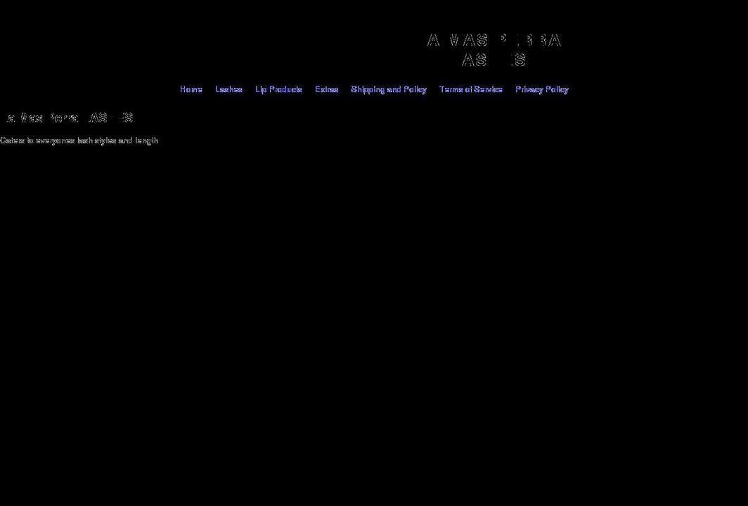 lamasperralashes.com shopify website screenshot