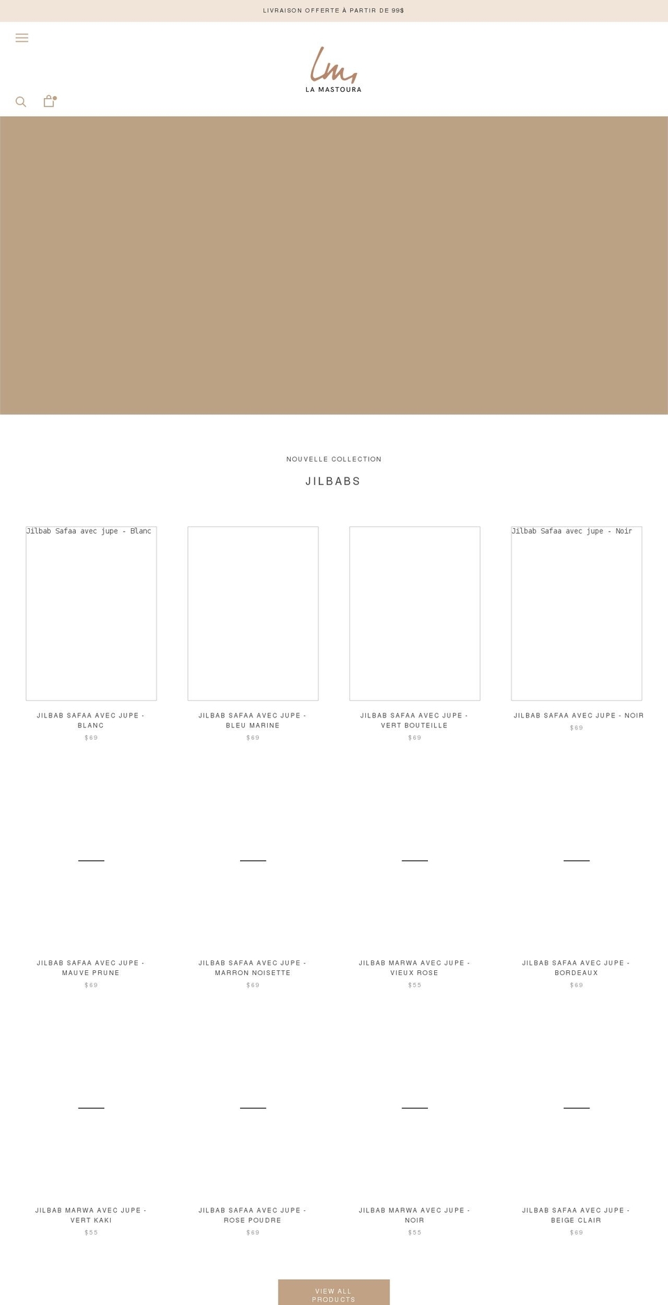 lamastoura.com shopify website screenshot