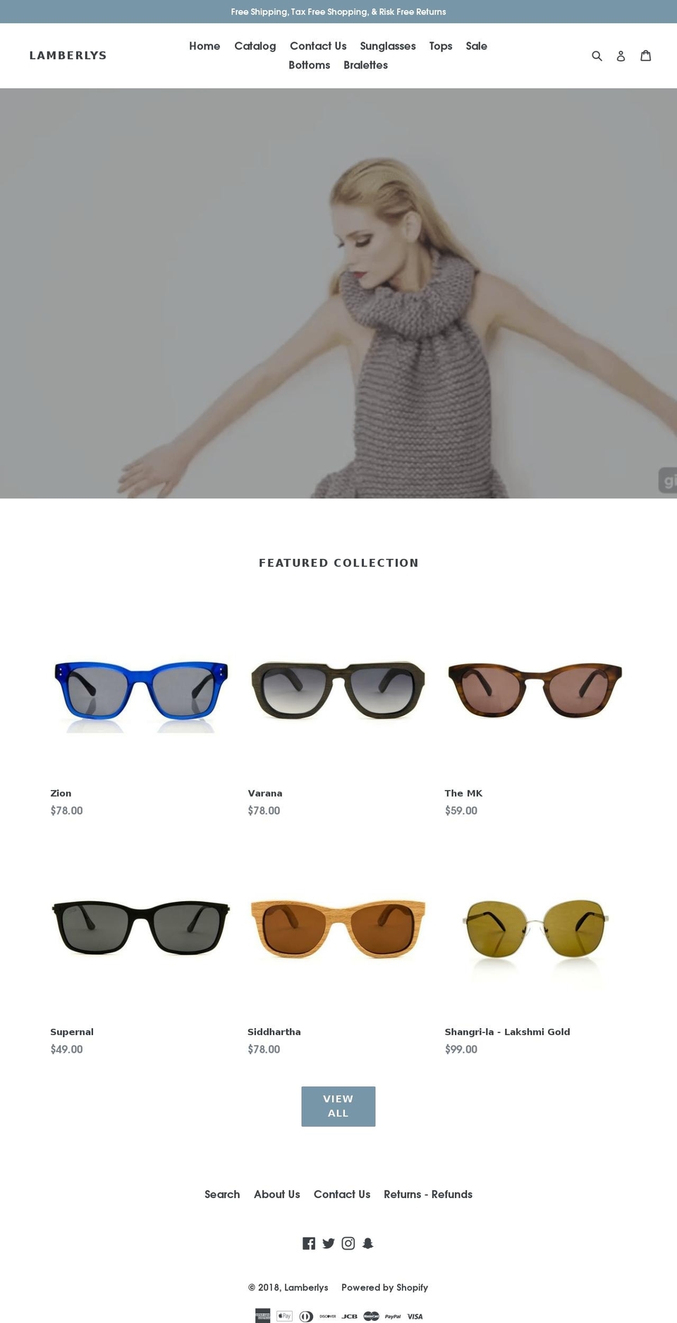 lamberlys.com shopify website screenshot