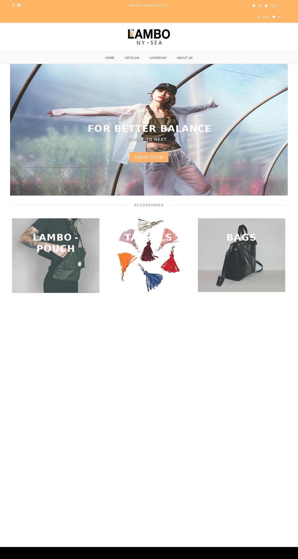 lambonysea.com shopify website screenshot