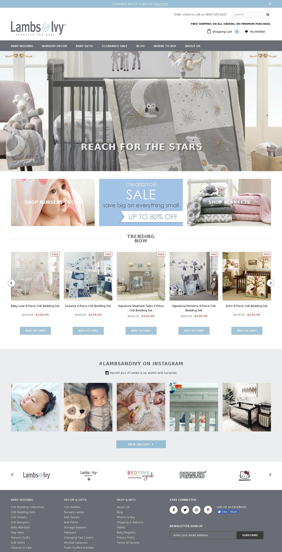 lambsnivy.net shopify website screenshot