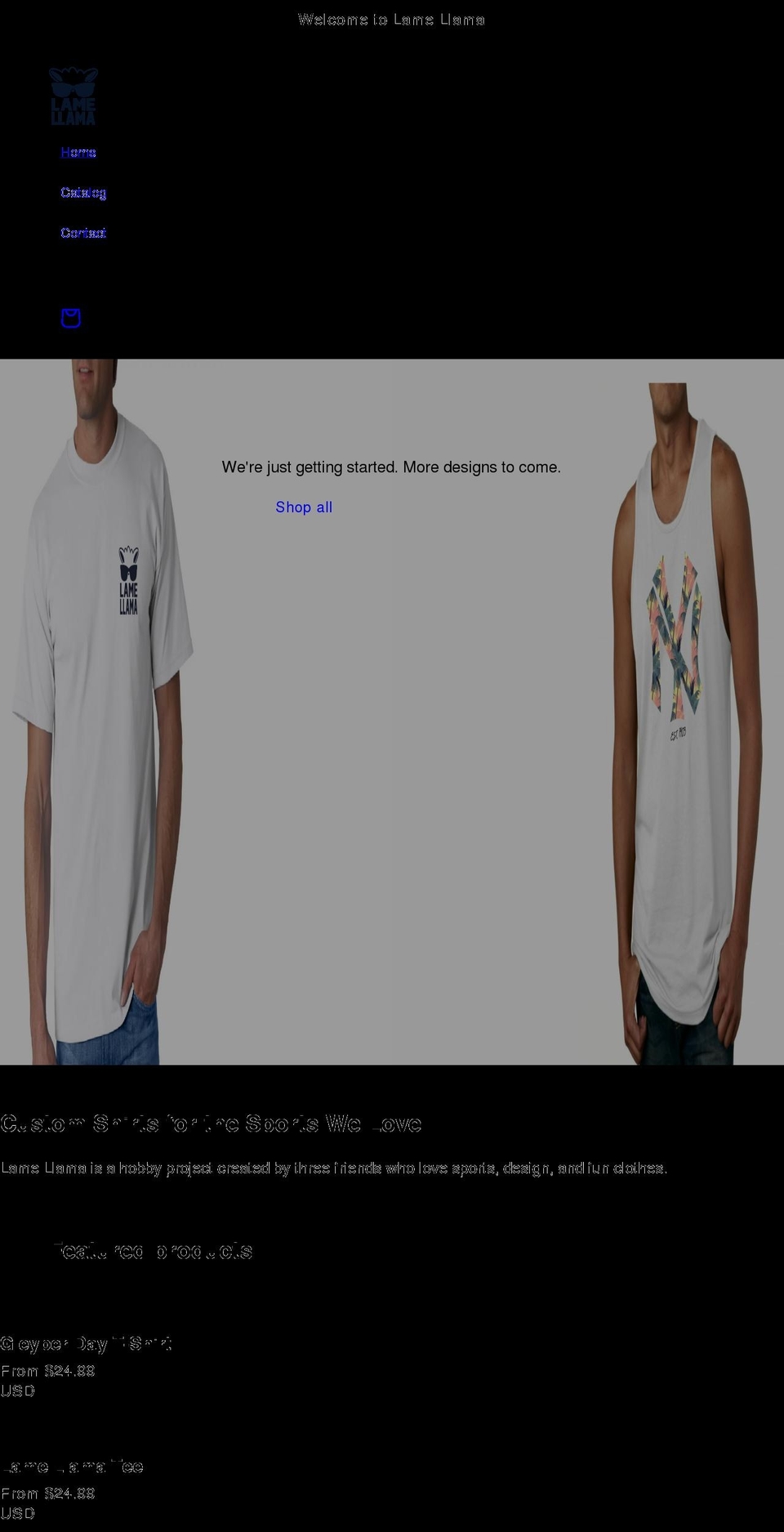 lamellama.com shopify website screenshot