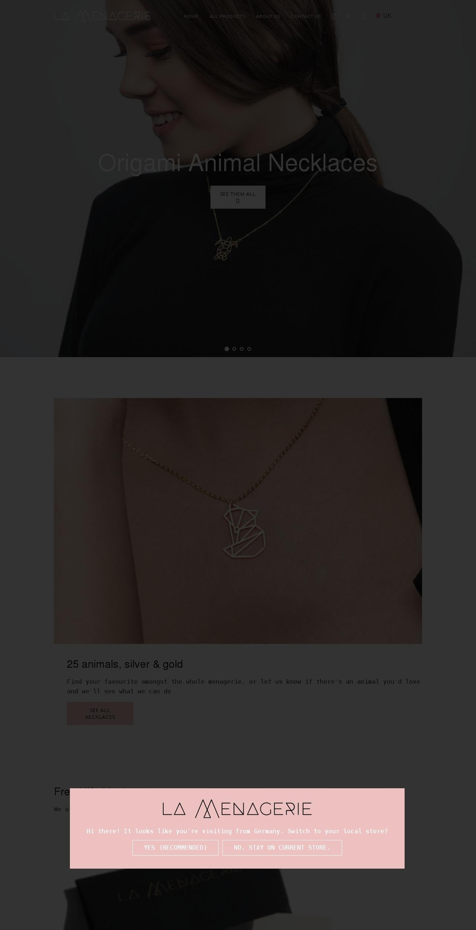 lamenagerie.co shopify website screenshot