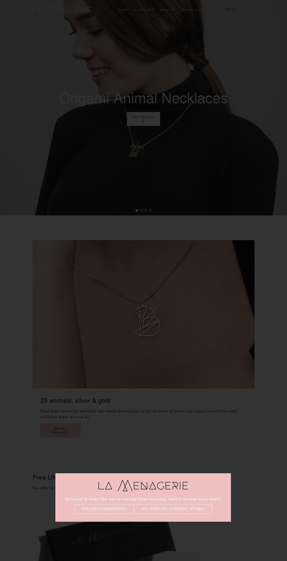 lamenagerieco.com — Shopify storefront screenshot