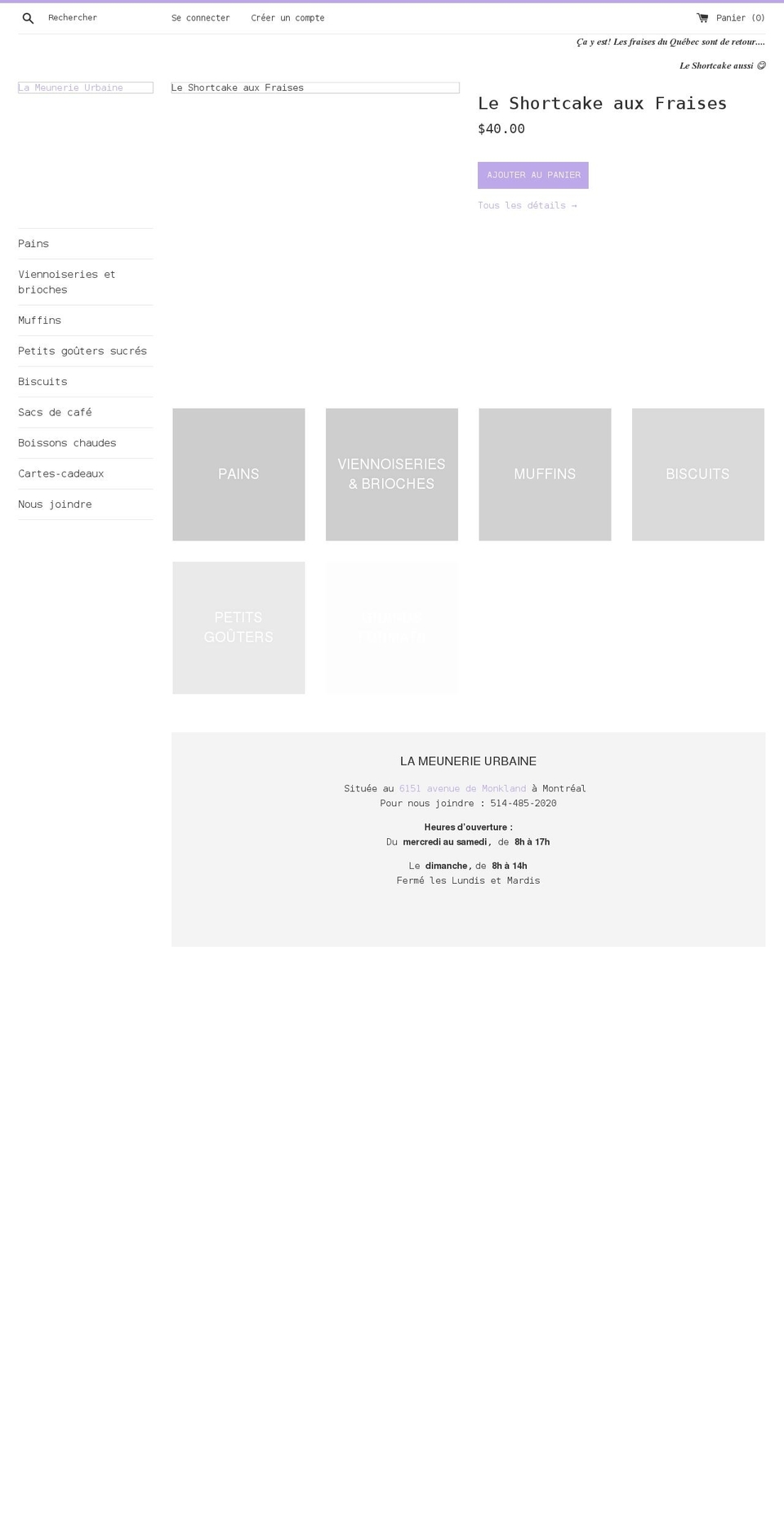 lameunerieurbaine.com shopify website screenshot
