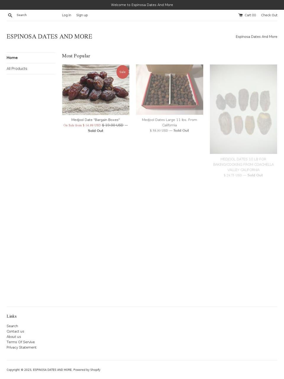 lamexshop.com — Shopify storefront screenshot