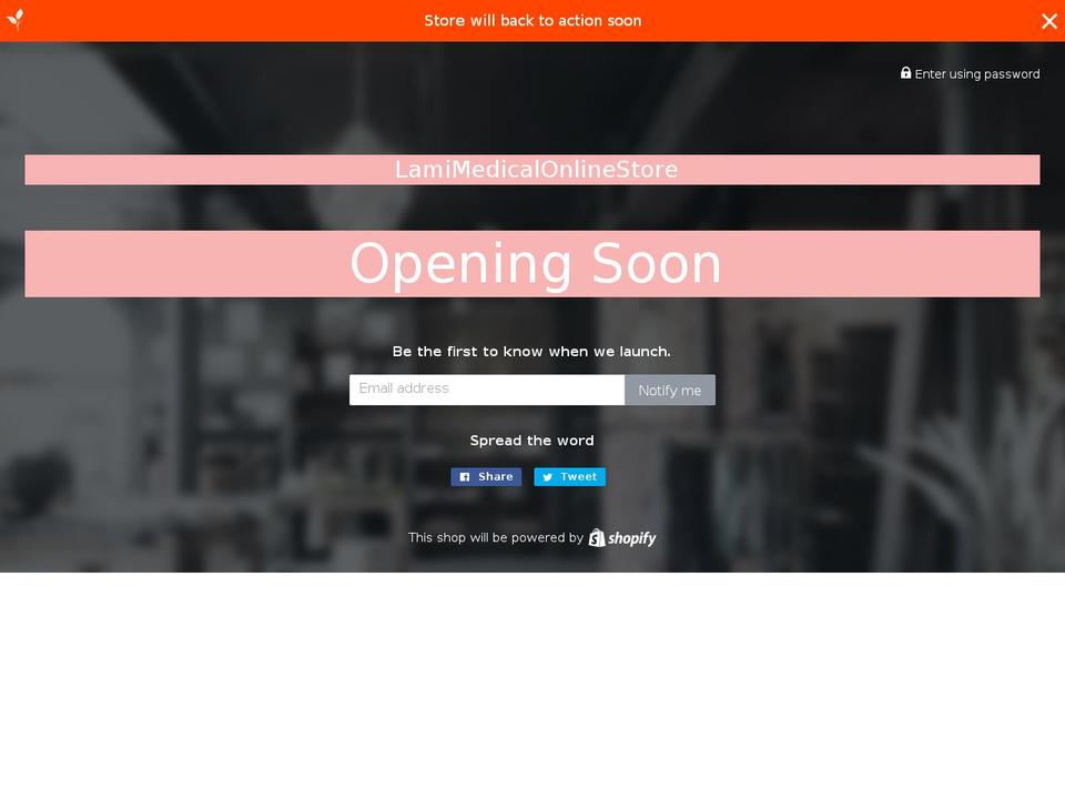 lami-medical.com shopify website screenshot