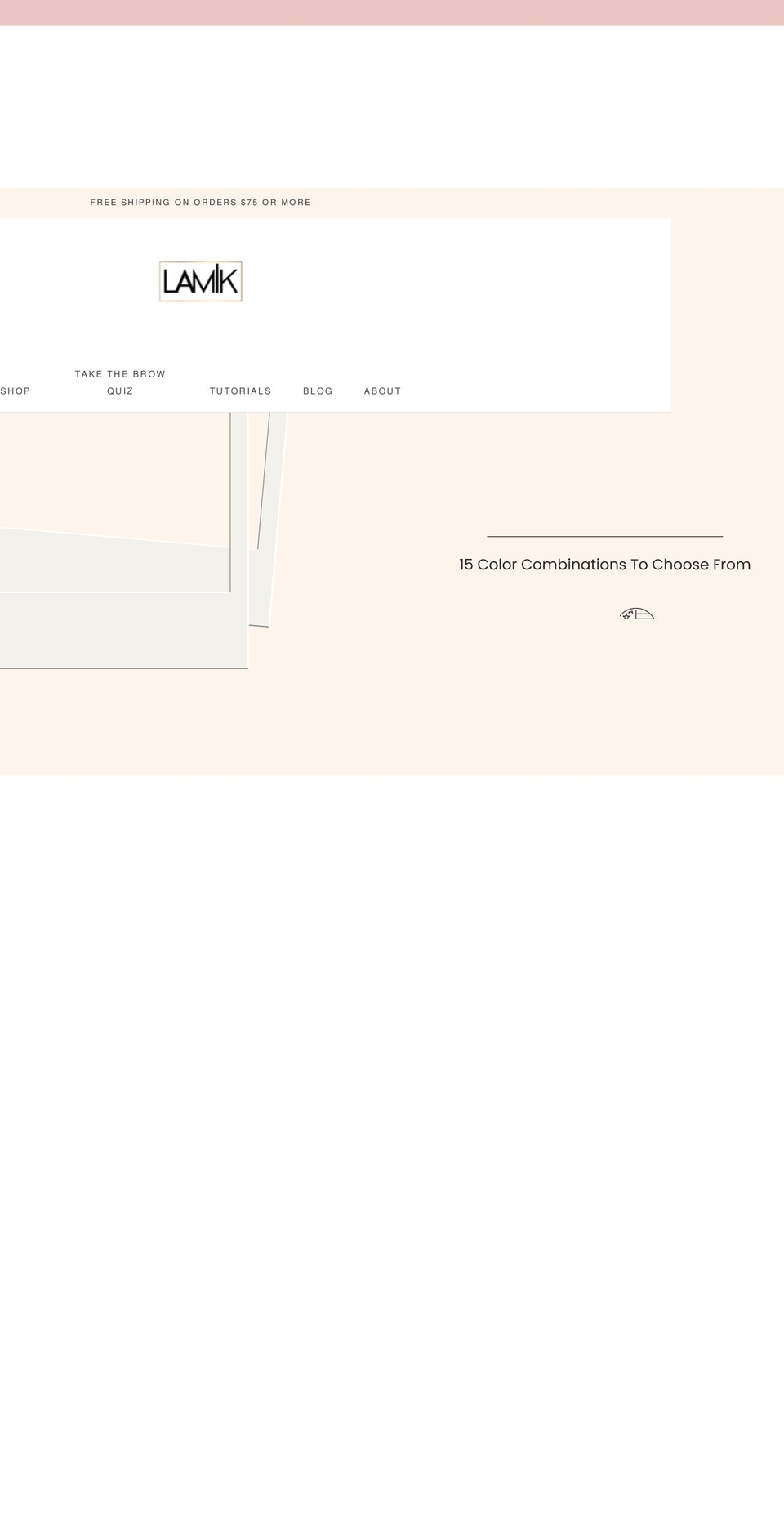 lamikbeauty.com shopify website screenshot