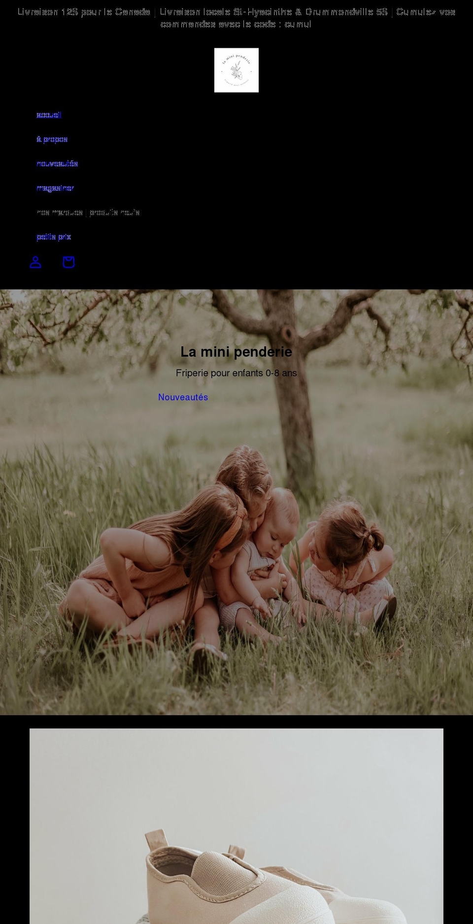 laminipenderie.com shopify website screenshot