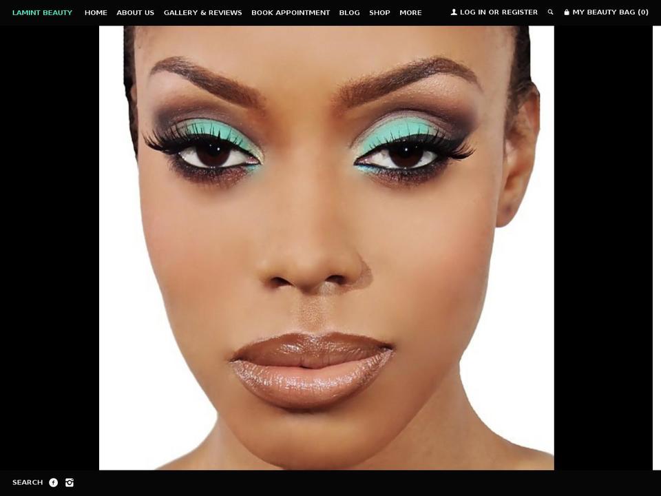 lamintbeauty.com shopify website screenshot