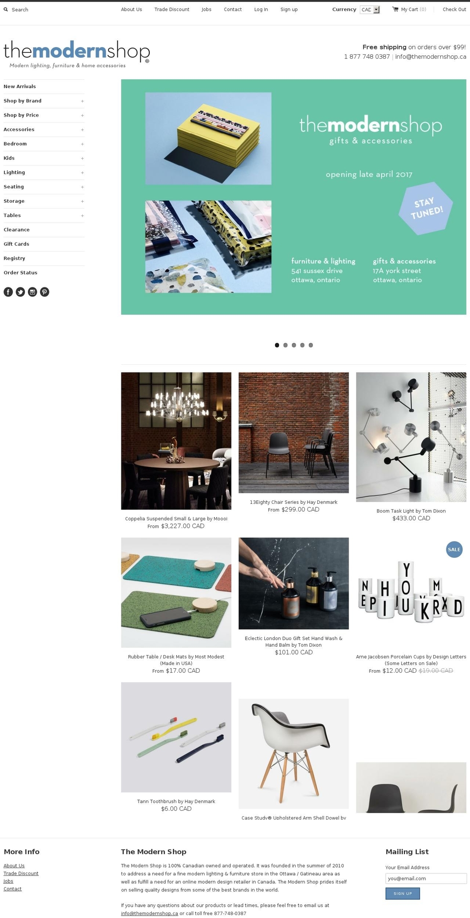 The Modern Shop 2.0 – March 30th, 2015 Shopify theme site example lamodernshoppe.com