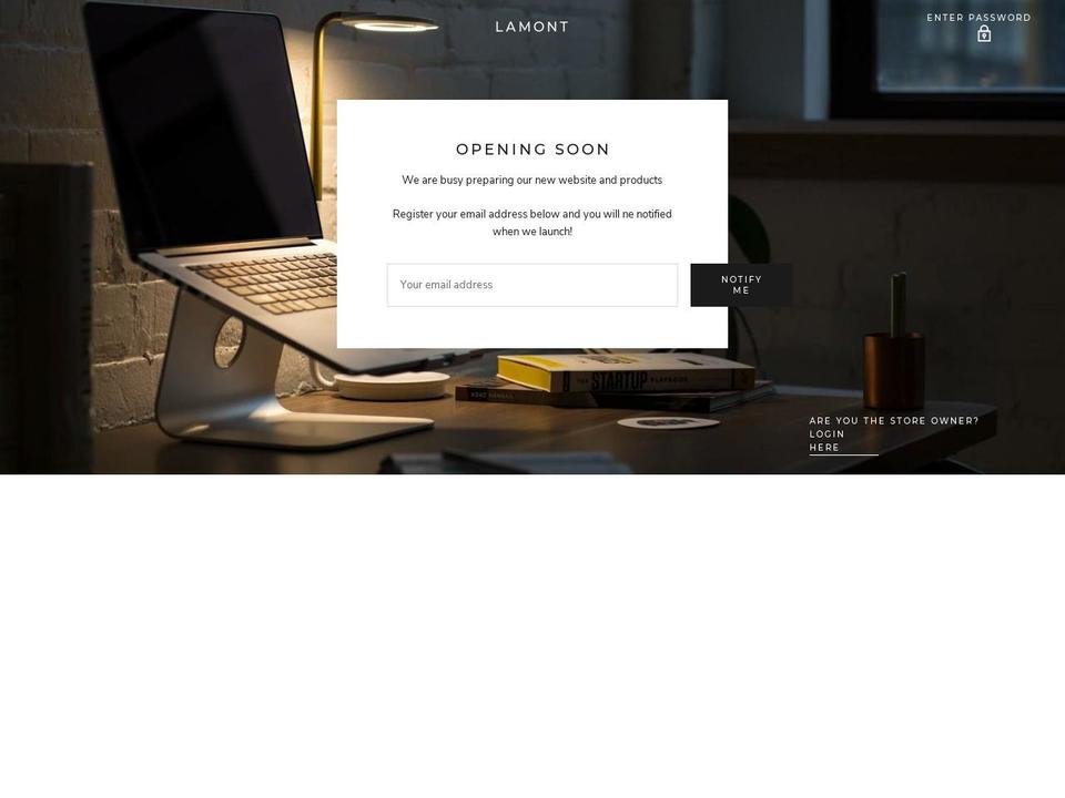 lamontlondon.com shopify website screenshot