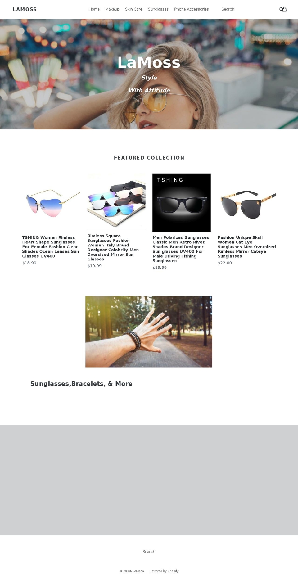 lamoss.net shopify website screenshot