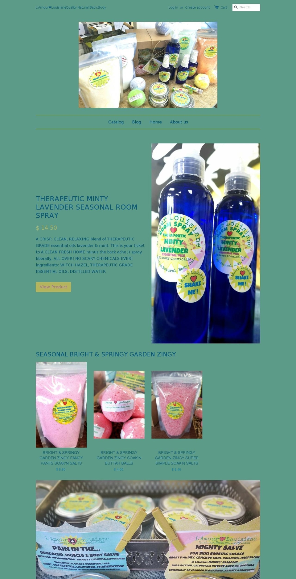 lamourlouisiane.com shopify website screenshot