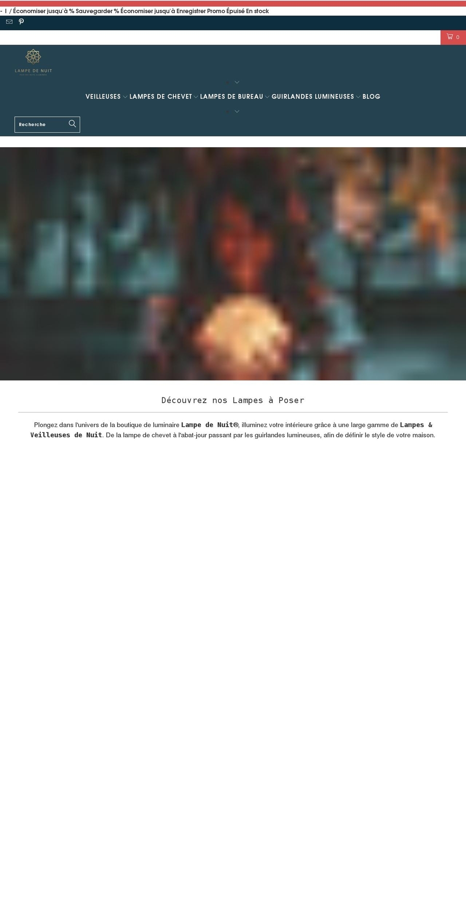 lampedenuit.com shopify website screenshot