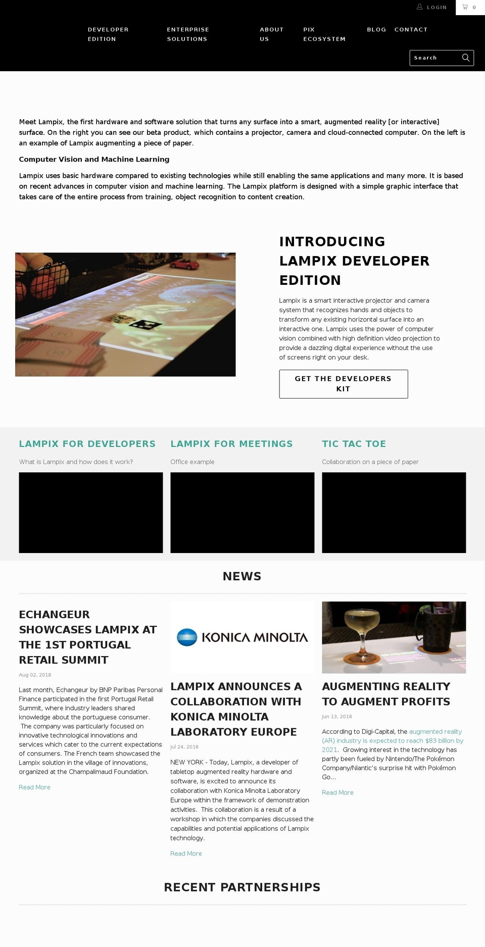 lampix.com — Shopify storefront screenshot