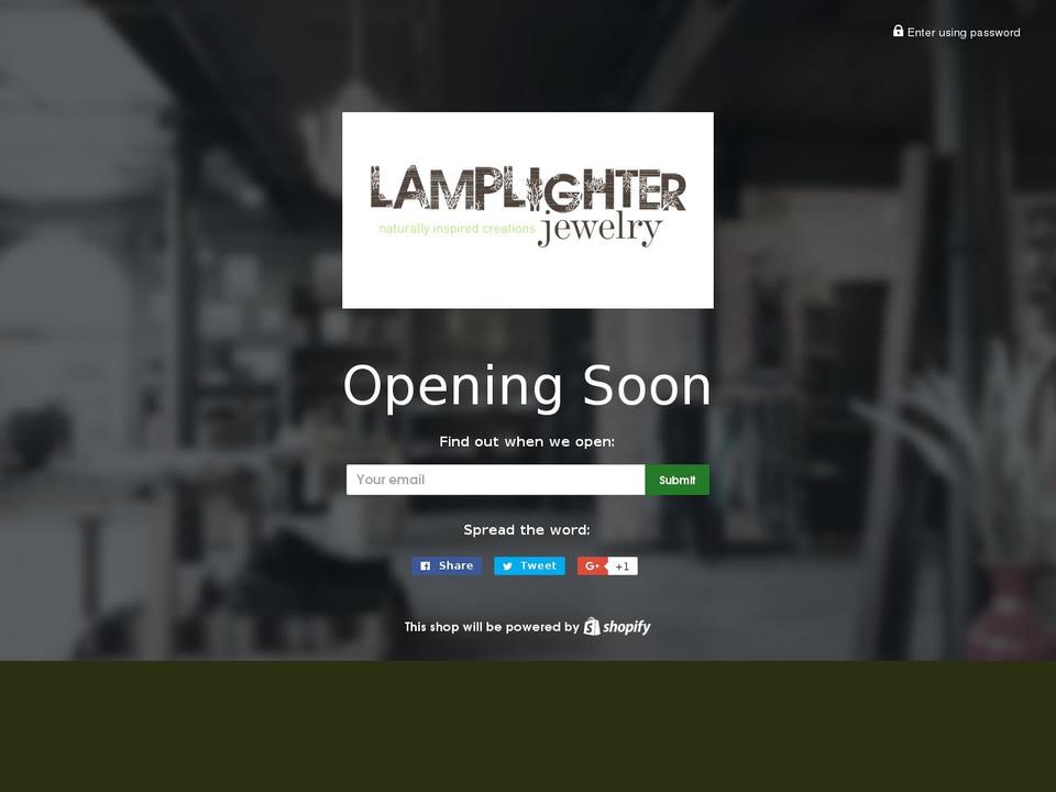 lamplighterjewelry.us shopify website screenshot