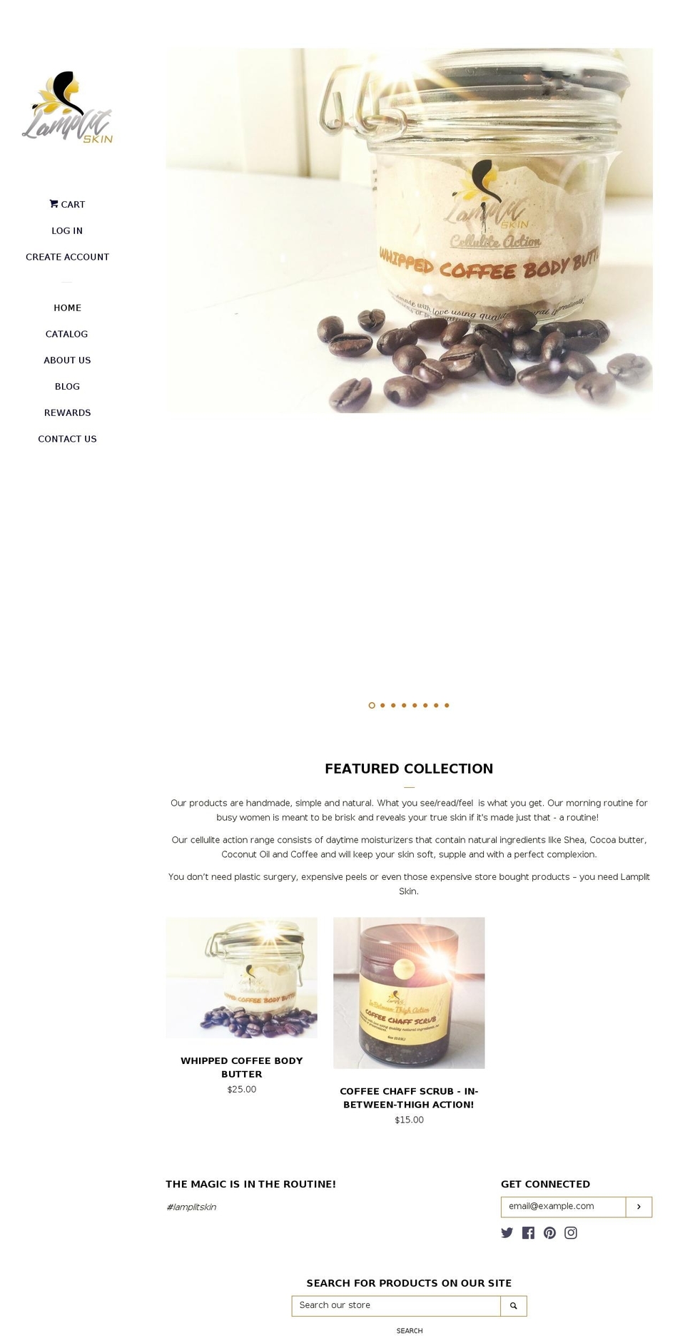 lamplitskin.com — Shopify storefront screenshot