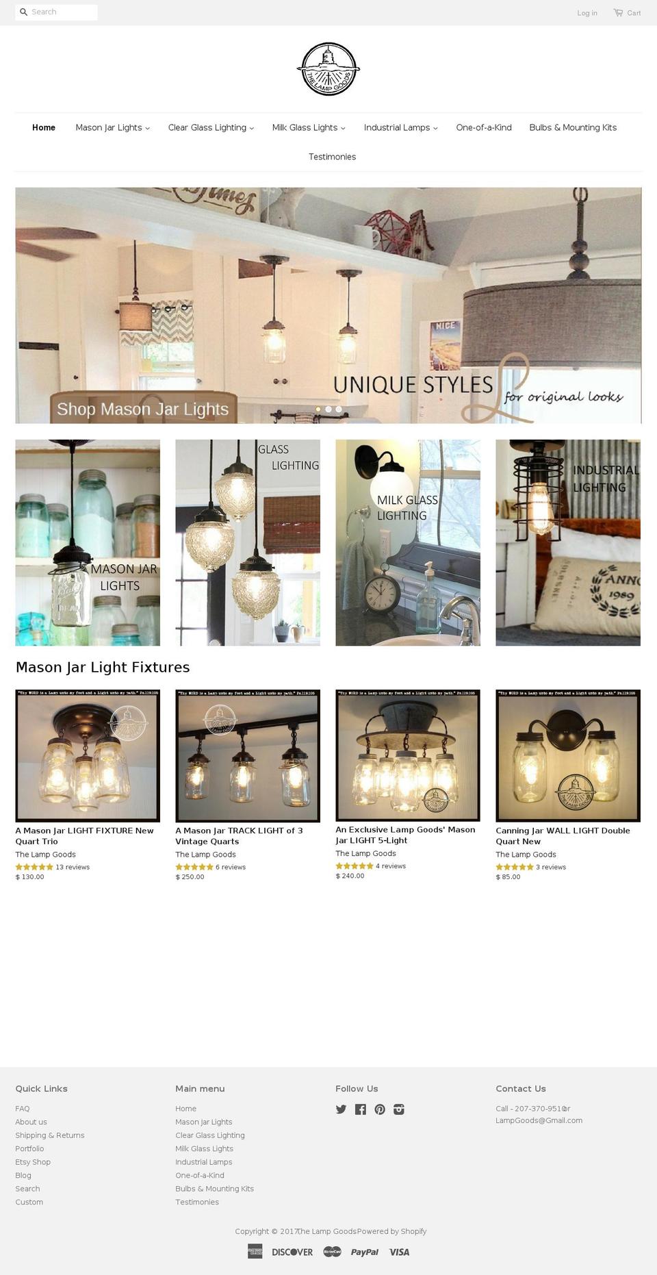 lamploft.com shopify website screenshot