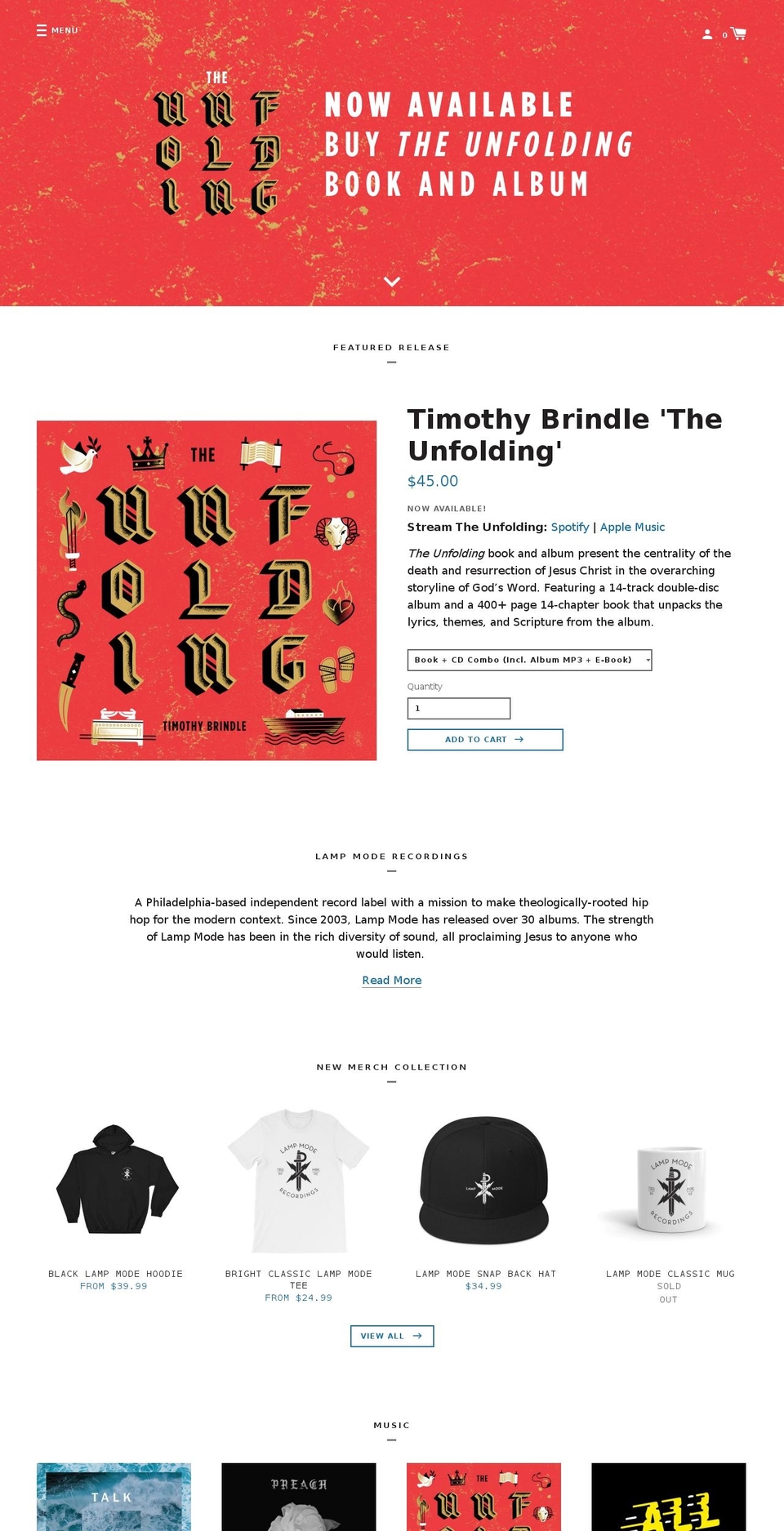 lampmode.com — Shopify storefront screenshot